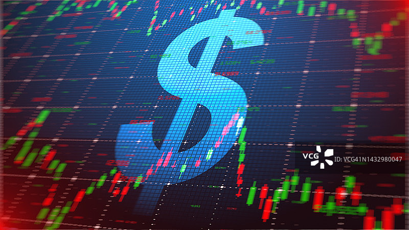 美元利率图示图片素材