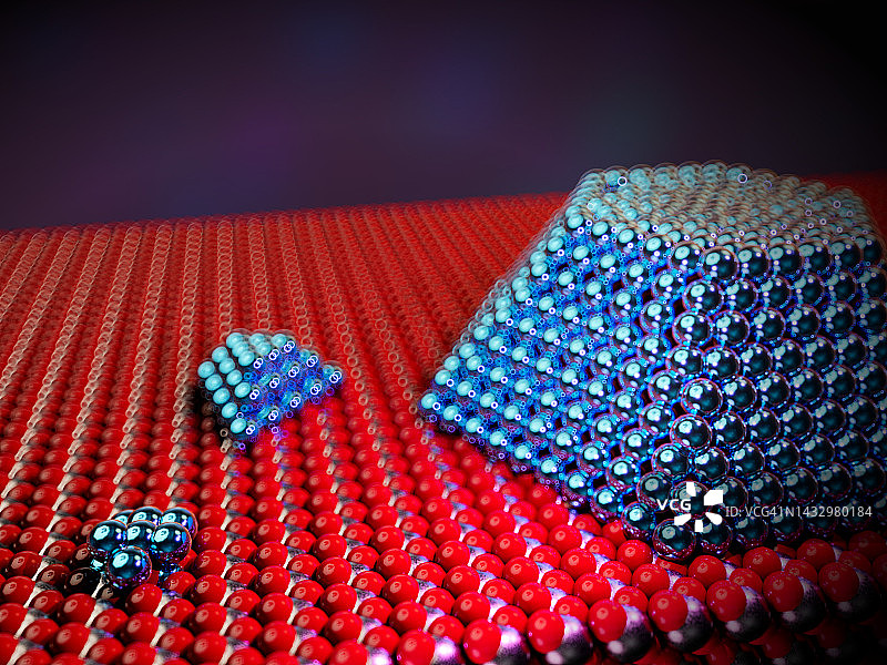 金属纳米颗粒催化剂（示意图）图片素材