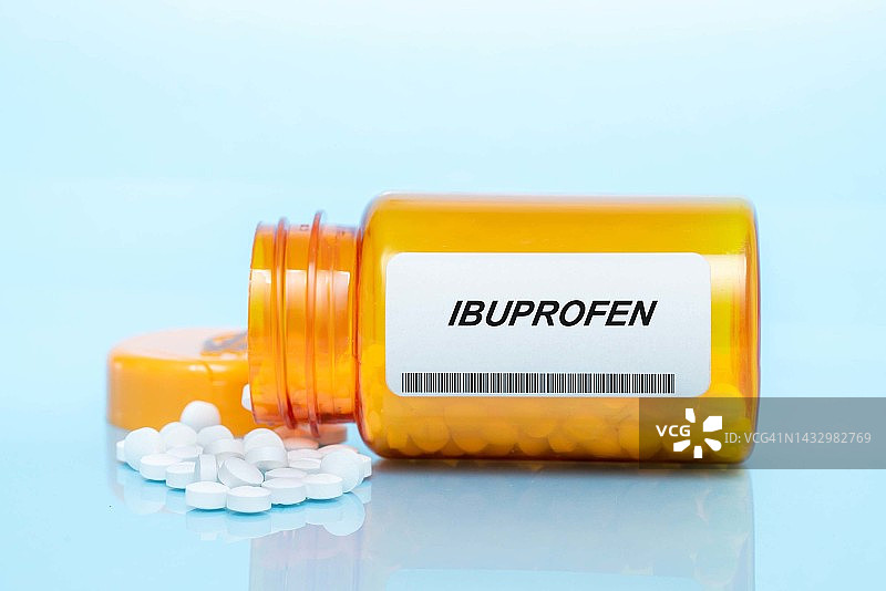 布洛芬药瓶概念图图片素材