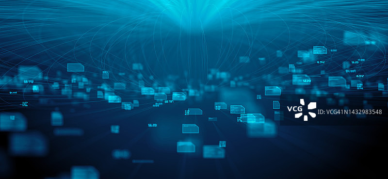 网络安全技术概念插图图片素材