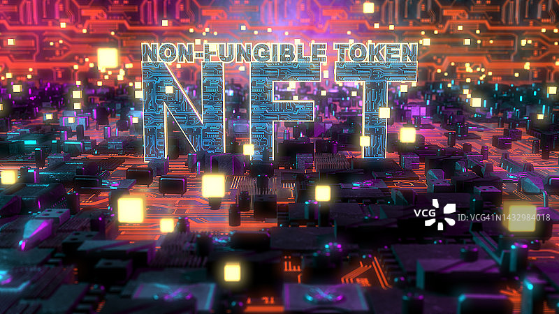 NFT代币插画图片素材