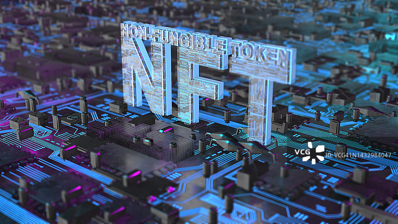 NFT代币插画图片素材