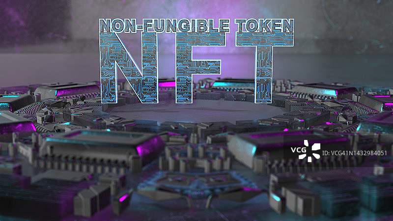 NFT代币插画图片素材