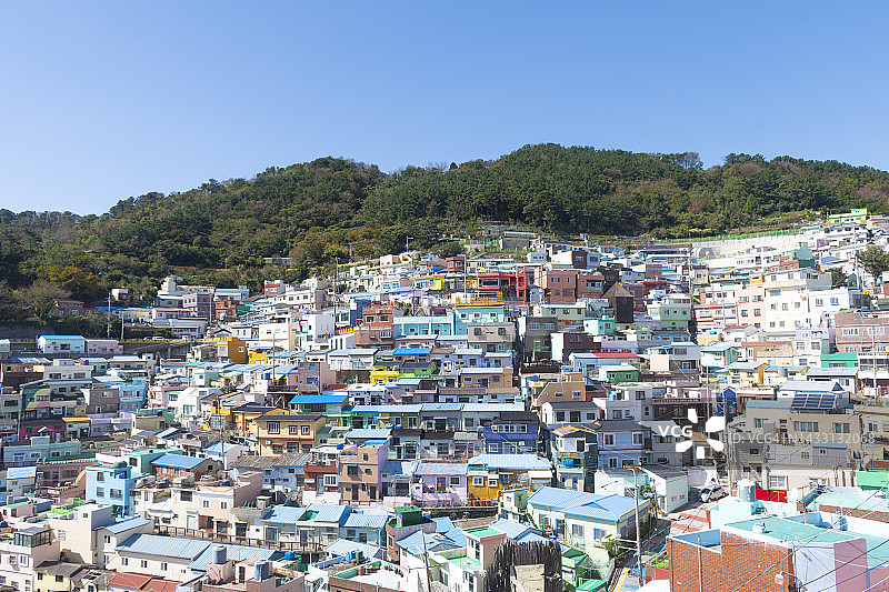 釜山甘川文化村图片素材