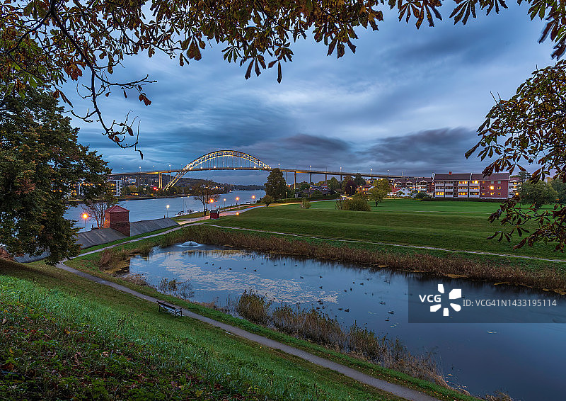 挪威弗雷德里克stad市风光图片素材