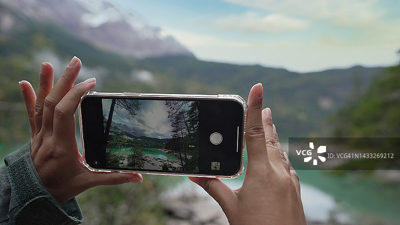 用手机拍摄优美的风景照图片素材