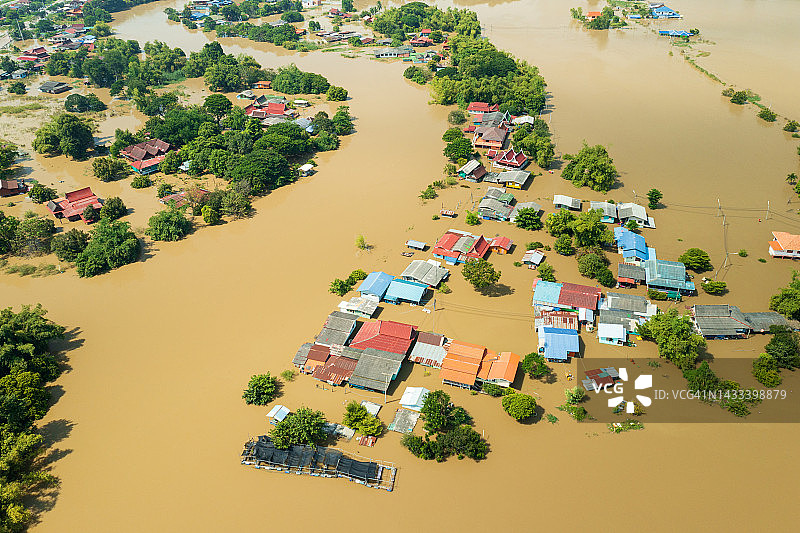 自然灾害和洪水图片素材
