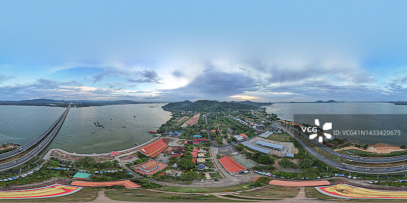 泰国宋卡府约岛全景航拍图片素材
