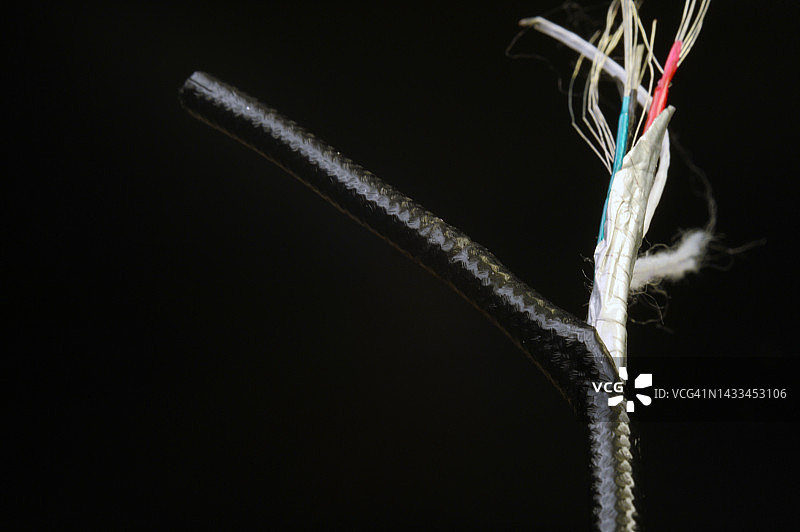 USB连接线内视图图片素材