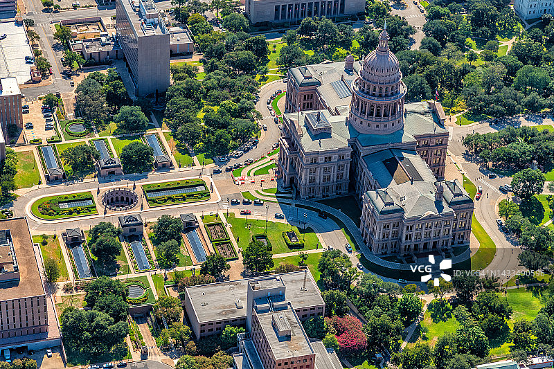 德克萨斯州议会大厦航拍图片素材