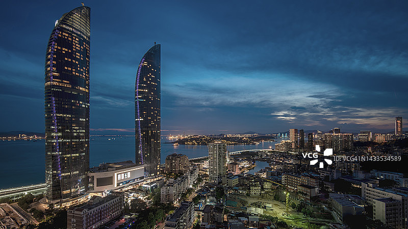 中国福建厦门双子塔图片素材