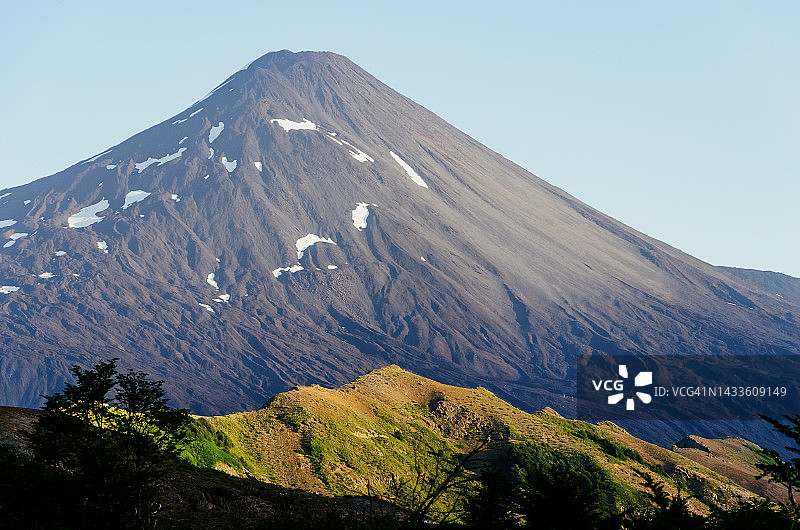 安图科火山图片素材