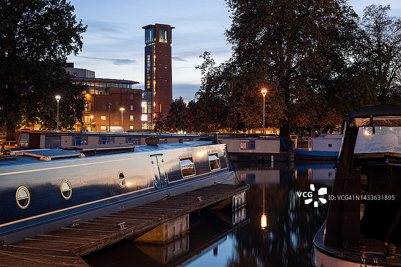 皇家莎士比亚剧院，埃文河畔斯特拉特福，沃里克郡，英格兰图片素材