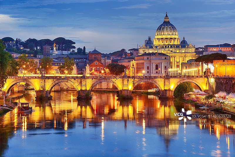 梵蒂冈圣彼得大教堂图片素材