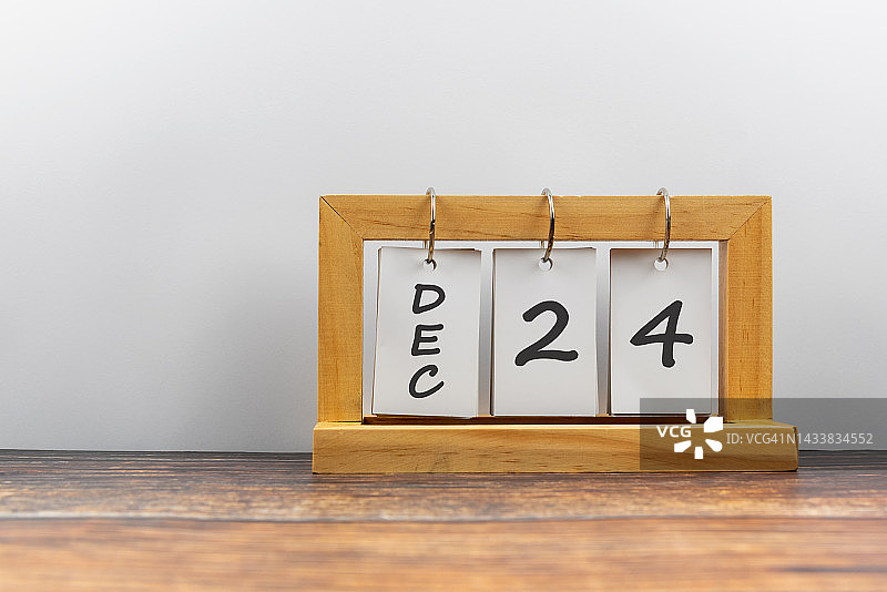 12月24日桌面日历图片素材
