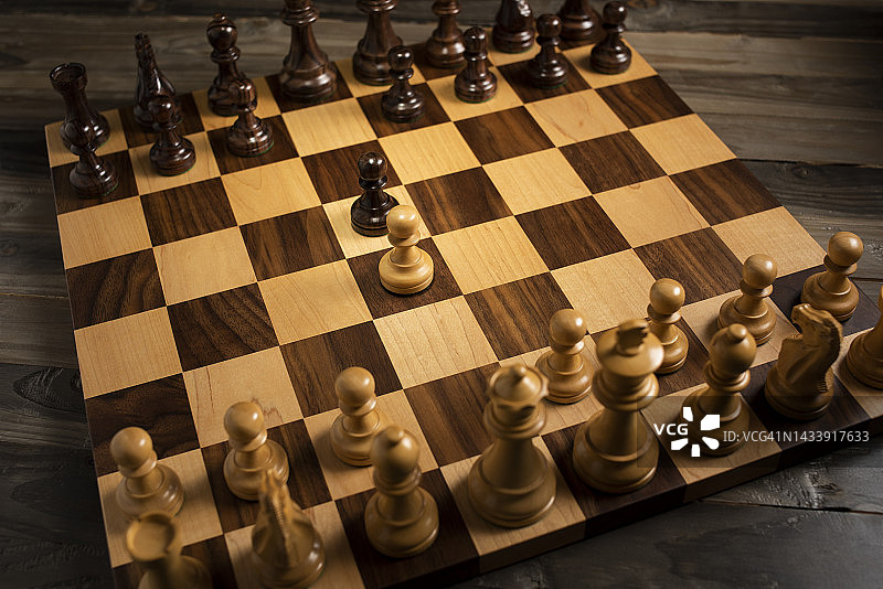 封闭式开局国际象棋图片素材