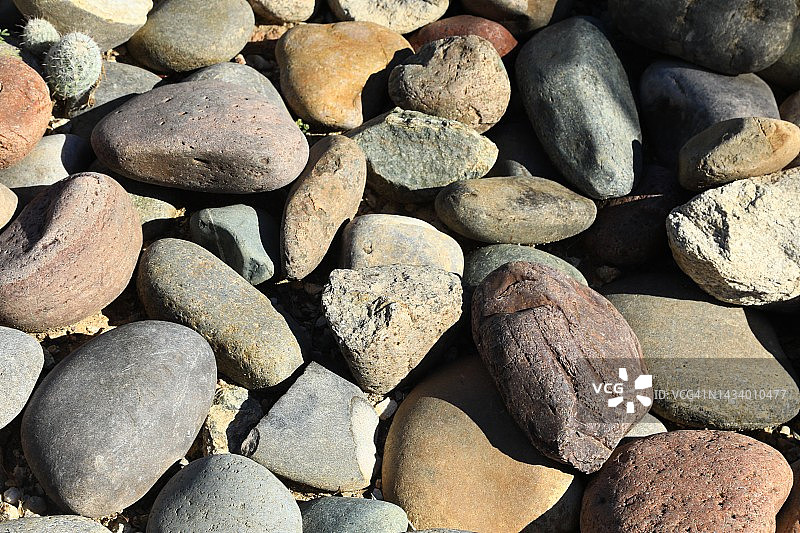 彩色河石图片素材