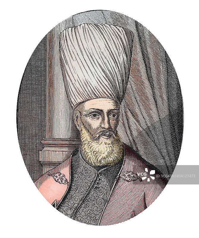 科普律律·穆罕默德·帕夏 - 奥斯曼帝国维齐尔肖像图片素材