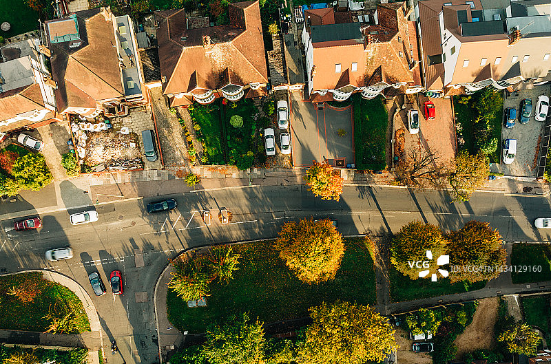 伦敦街道上的秋色图片素材