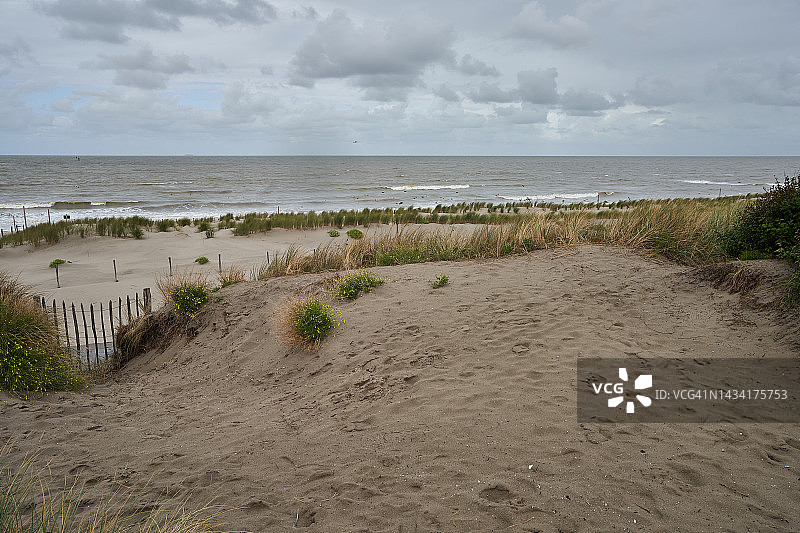 奥斯坦德沙丘与北海图片素材