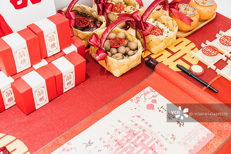 中式传统婚礼元素图片素材