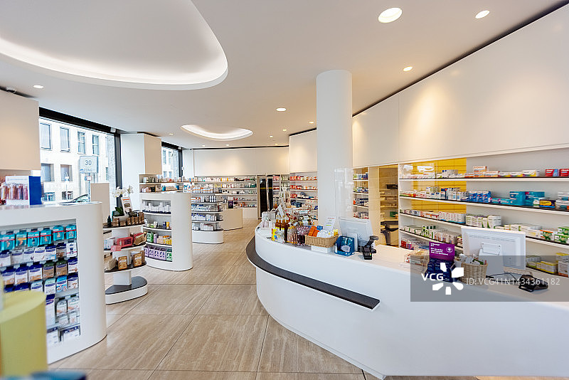 现代医药商店内景图片素材