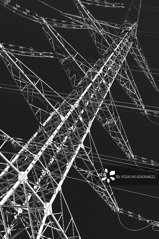 大型输电塔图片素材