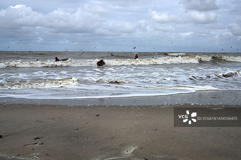奥斯坦德北海冲浪图片素材