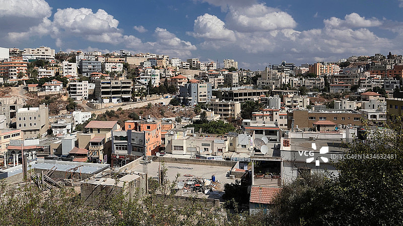 以色列的乌姆法赫姆阿拉伯城市图片素材