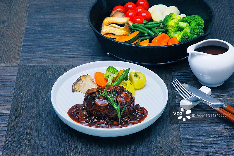 汉堡牛排图片素材