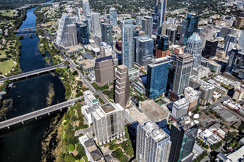 德克萨斯州奥斯汀上空图片素材