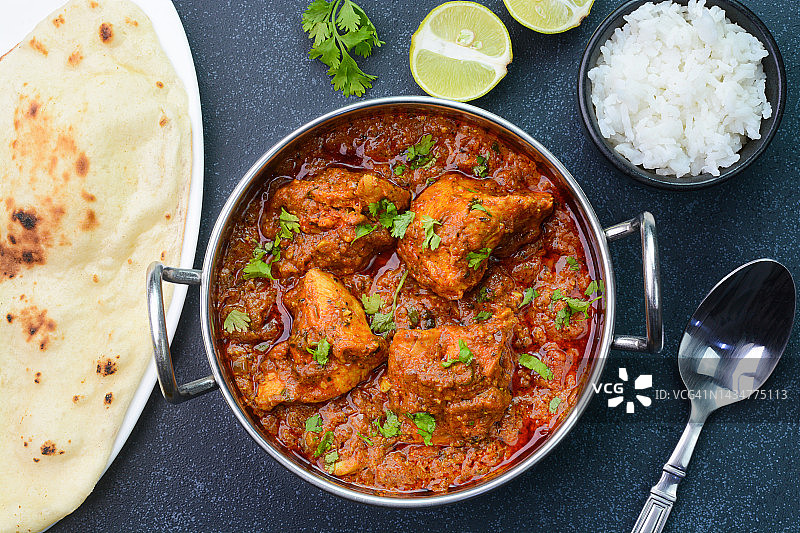 印度玛莎拉鸡块图片素材