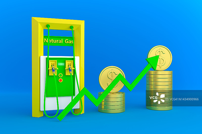 天然气通货膨胀图片素材