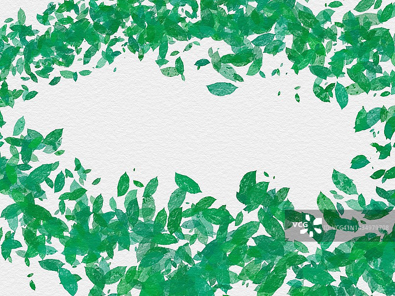 数字绿色叶子背景图片素材