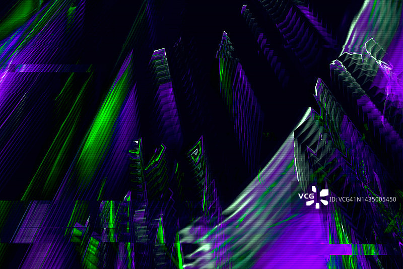 多色交织故障风纹理未来背景图片素材