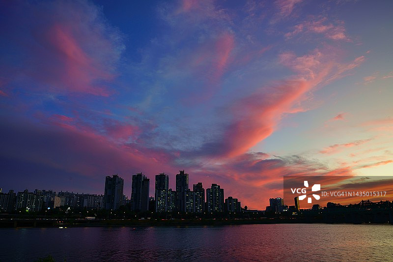 绚丽的日落图片素材