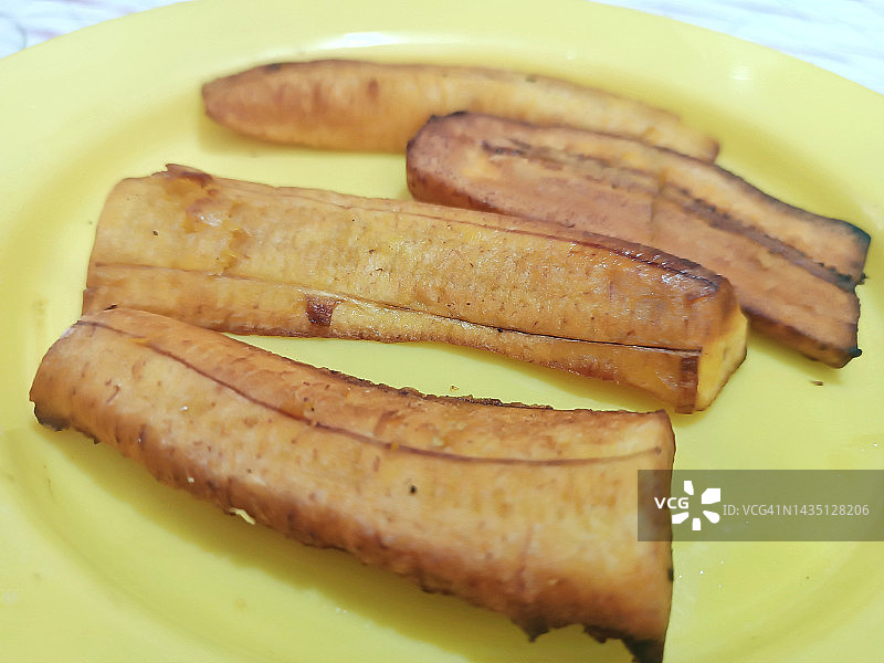 炸香蕉片图片素材