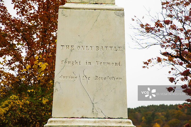 佛蒙特州旧革命战争纪念碑图片素材