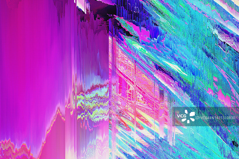 动态故障多色扭曲纹理迷幻背景图片素材
