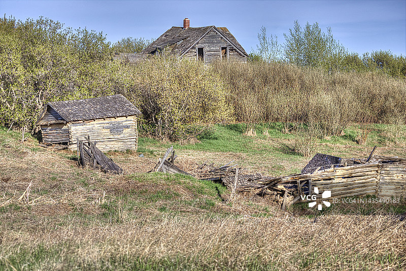 废弃农庄的场景图片素材