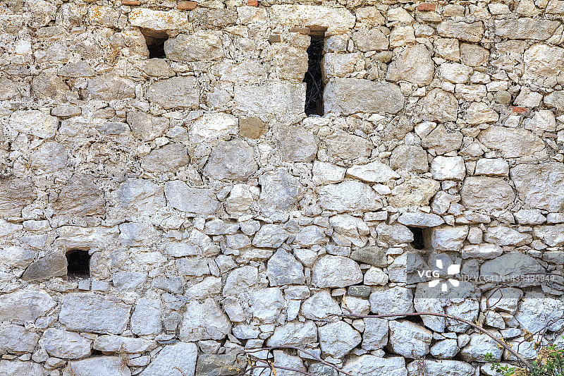 古代石堡立面图片素材