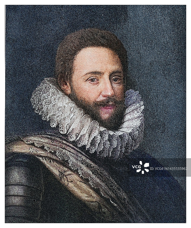 奥兰治亲王弗雷德里克·亨利肖像图片素材