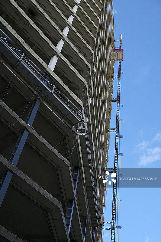 施工中建筑与工业起重设备图片素材