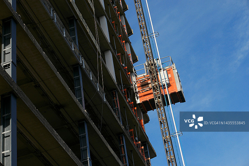 施工中建筑与工业起重设备图片素材