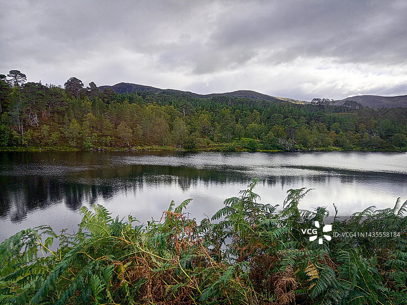 苏格兰高地风光：阿弗里克峡谷与阿弗里克湖图片素材