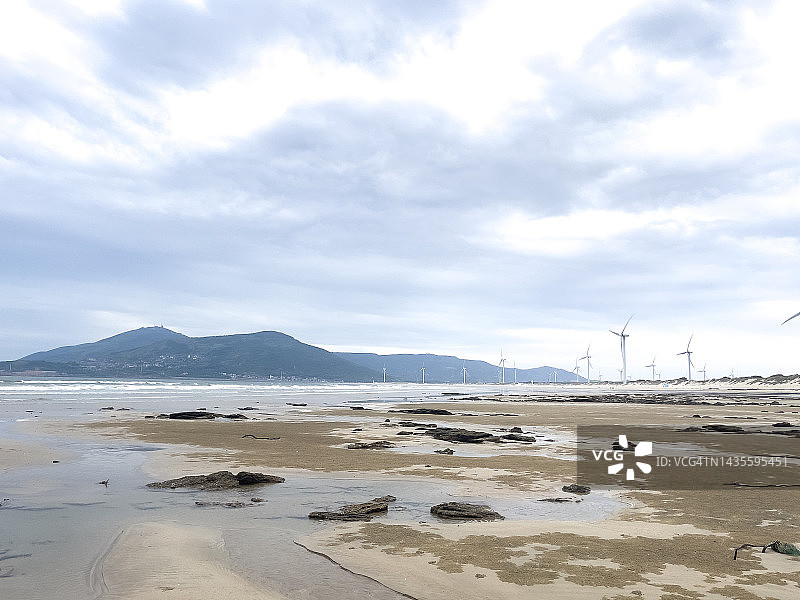 海边的风车图片素材