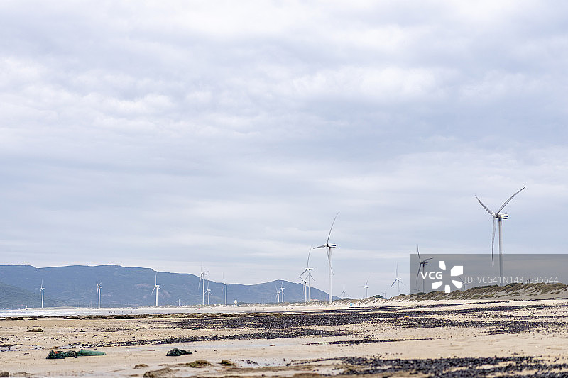 海边的风车图片素材