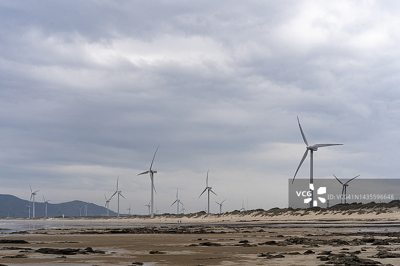 海边的风车图片素材