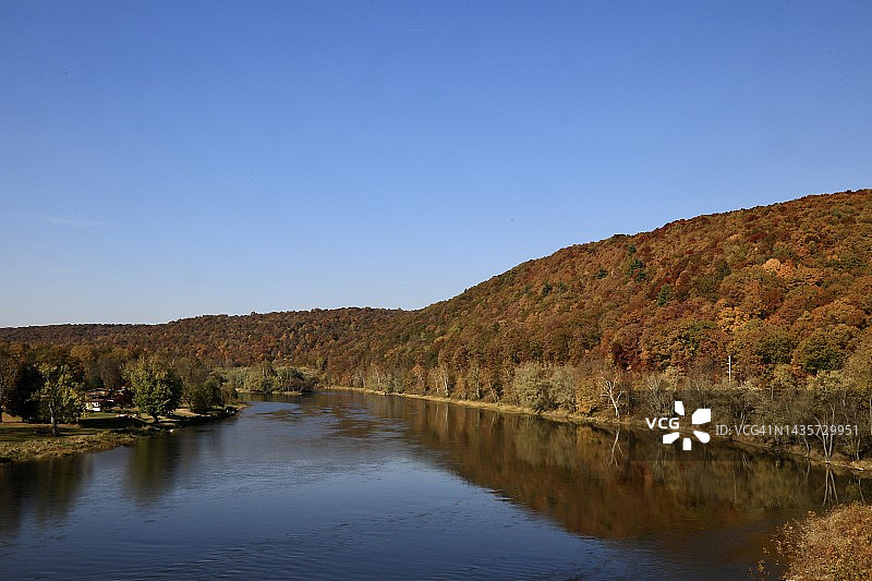 秋色中的阿勒格尼河图片素材