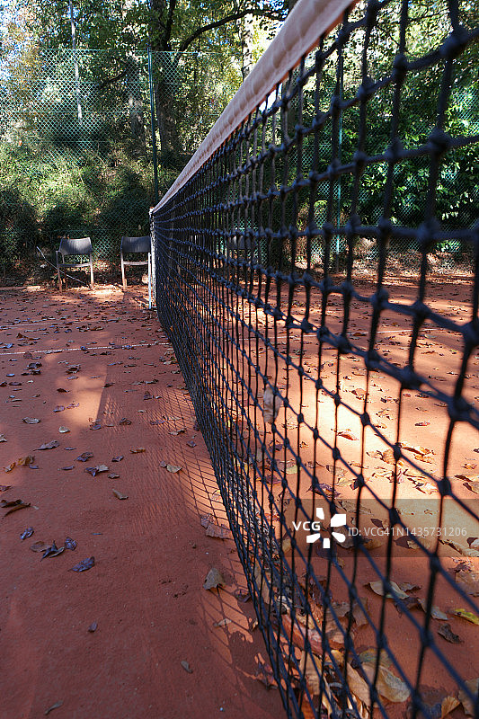 秋季户外网球场图片素材